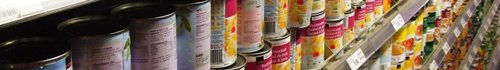 Canned food (tins)